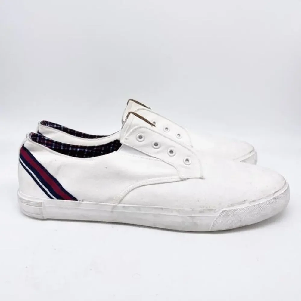 Ben Sherman Men's Percy‎ Laceless Sneakers White Size 12